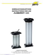 Setolite Aldebaran 1000 Instructions For Use Manual