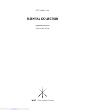 MQT Essential Two Gent Blue Croc Operating Instructions Manual