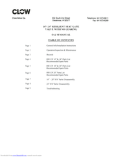 CLOW VALVE COMPANY 2638 Installation Instructions Manual