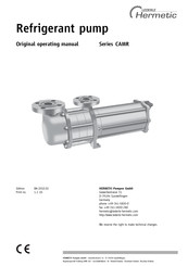 HERMETIC-Pumpen CAMR Series Operating Manual