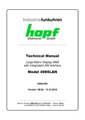 hopf 4985LAN Technical Manual