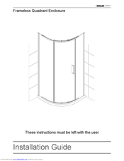 Kohler Mira Ascend Series Installation Manual