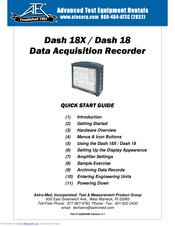 Atec Dash 18 Quick Start Manual
