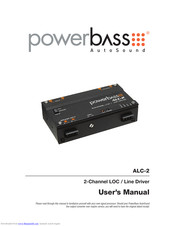 PowerBass ALC-2 User Manual