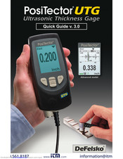 PosiTector UTG Quick Manual