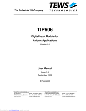 Tews Technologies TIP606 User Manual