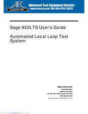 Sage 923lts User Manual