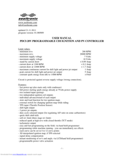 zeeltronic PDCI-20V User Manual
