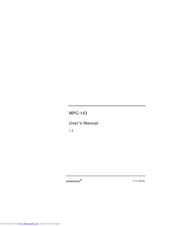 Advanticsys MPC-143 User Manual
