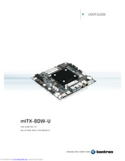 Kontron mITX-BDW-U User Manual