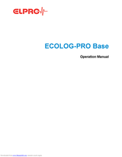 elpro ECOLOG-PRO Base Operation Manual