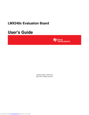 Texas Instruments LMX2487E User Manual
