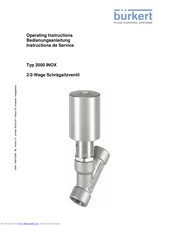 Burkert 2000 INOX Operating Instructions Manual