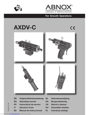 ABNOX AXDV-C4 Operating Manual