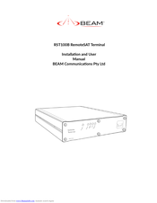 Beam RemoteSAT RST100B Installation And User Manual