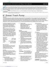 AMT 5583-D6 Specifications Information And Repair Parts Manual