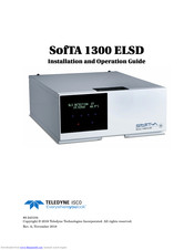 SofTA 1300 ELSD Installation And Operation Manual