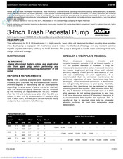 Amt 3100-99 Specifications Information And Repair Parts Manual