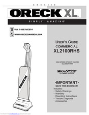 Oreck XL2100RHS Manuals | ManualsLib