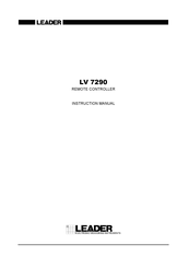 Leader LV 7290 Instruction Manual