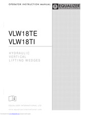 Equalizer VLW18TI Operator's Instruction Manual