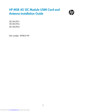 HP SIC-4G-LTE-G Installation Manual