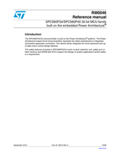 ST SPC560P34 Reference Manual