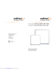 Walimex Pro Shining White 600 Instruction Manual