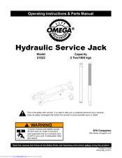Omega 21022 Operating Instructions & Parts Manual