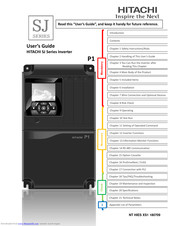 Hitachi SJ Series User Manual