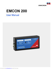Omicron EMCON 200 User Manual