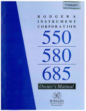 Rogers 580 Owner's Manual