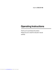 Zigen ZIG-CX-100 Operating Instructions Manual