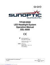 Sunoptic Surgical TITAN 9500 Operation Manual