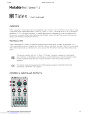 Mutable Instruments Tides User Manual