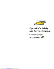 SMK P100AC Operator's Safety And Service Manual