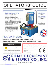 Reliable Equipment REL-EP-115 Operator's Manual