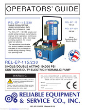 Reliable Equipment REL-EP-230 Operator's Manual
