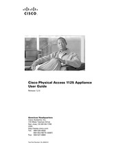 Cisco Physical Access 1125 Appliance User Manual