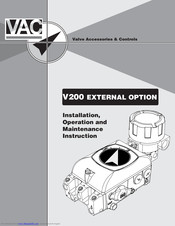 Vac V200 Series Installation, Operation And Maintenance Manual