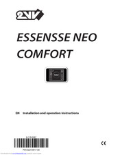 2VV ESSENSSE NEO COMFORT Installation And Operation Instructions Manual
