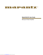 Marantz MA-9S1 User Manual