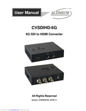 Altimium CVSDIHD-6G User Manual