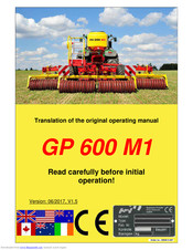 APV GP 600 M1 Original Operating Manual