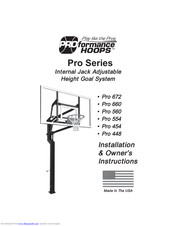 PROformance Hoops Pro 454 Installation & Owner's Instructions
