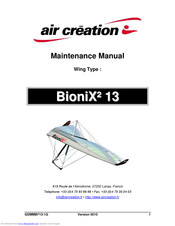 Air Creation BioniX2 13 Maintenance Manual
