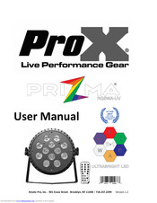 ProX X-PRIZMA 12RGBWAUV User Manual