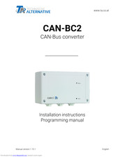 Technische Alternative CAN-BC2 Installation And Programming Manual