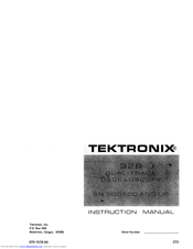 Tektronix, Inc. 326 Instruction Manual