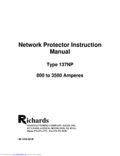 Richards 137NP Instruction Manual